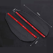 Load image into Gallery viewer, 2pcs Car Side Rear View Mirror Rain Eyebrow Visor Carbon Fiber Look Sun Shade Snow Guard Weather Shield Cover Auto Accessories
