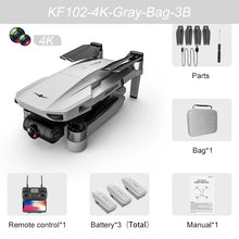 Load image into Gallery viewer, KF102 GPS Drone 4k Profesional 8K HD Camera 2-Axis Gimbal Anti-Shake Photography Brushless Foldable Quadcopter RC Distance 1200M
