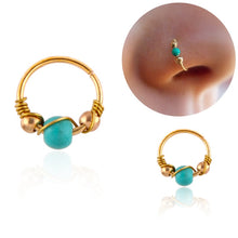 Load image into Gallery viewer, New Fashion Retro Round Beads Nose Ring Nostril Hoop Body Piercing Jewelry Earrings Fake Piercing Pircing Jewelry Nose Piercing
