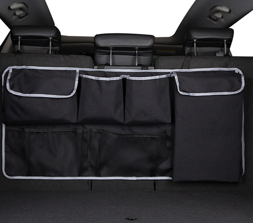 Car Rear Seat Organizer Auto Seat Back Storage Bag Automobile Trunk Cargo Mesh Ornaments Sundries Gadget Interior Accessories