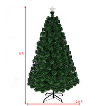 Load image into Gallery viewer, Costway 5&#39; Pre-Lit Fiber Optic Artificial Christmas Tree w/ 180 LED Lights &amp; Top Star
