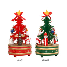 Load image into Gallery viewer, Wooden Christmas Tree with Music Box Wood Crafts Christmas Hanging Ornament Market Cabinet Table Ornament Products
