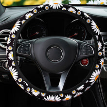 Load image into Gallery viewer, 37-38cm Car Steering Wheel Cover Daisy Flower Auto Interior Decoration Knitted Steering Wheel Cover Universal Car Accessories
