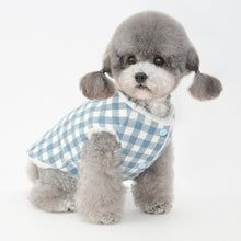 Load image into Gallery viewer, Dog Winter Jacket Pet Plaid Coat Warm Thick plush lining Vest For Dogs Costume Puppy Clothes
