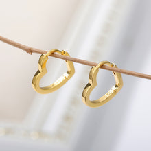 Load image into Gallery viewer, Simple Heart Drop Earrings For Women Stainless Steel Brand Fashion Ear Cuff Piercing Dangle Earring Jewelry Gifts Bijoux Femme
