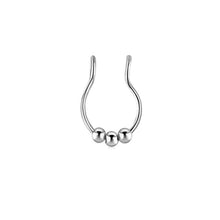 Load image into Gallery viewer, New 1pc Medical Steel Titanium Steel Sexy Open U Shape Semicircle Ear Clip Nasal Clip Nose Ring Nose Stud Piercing Jewelry
