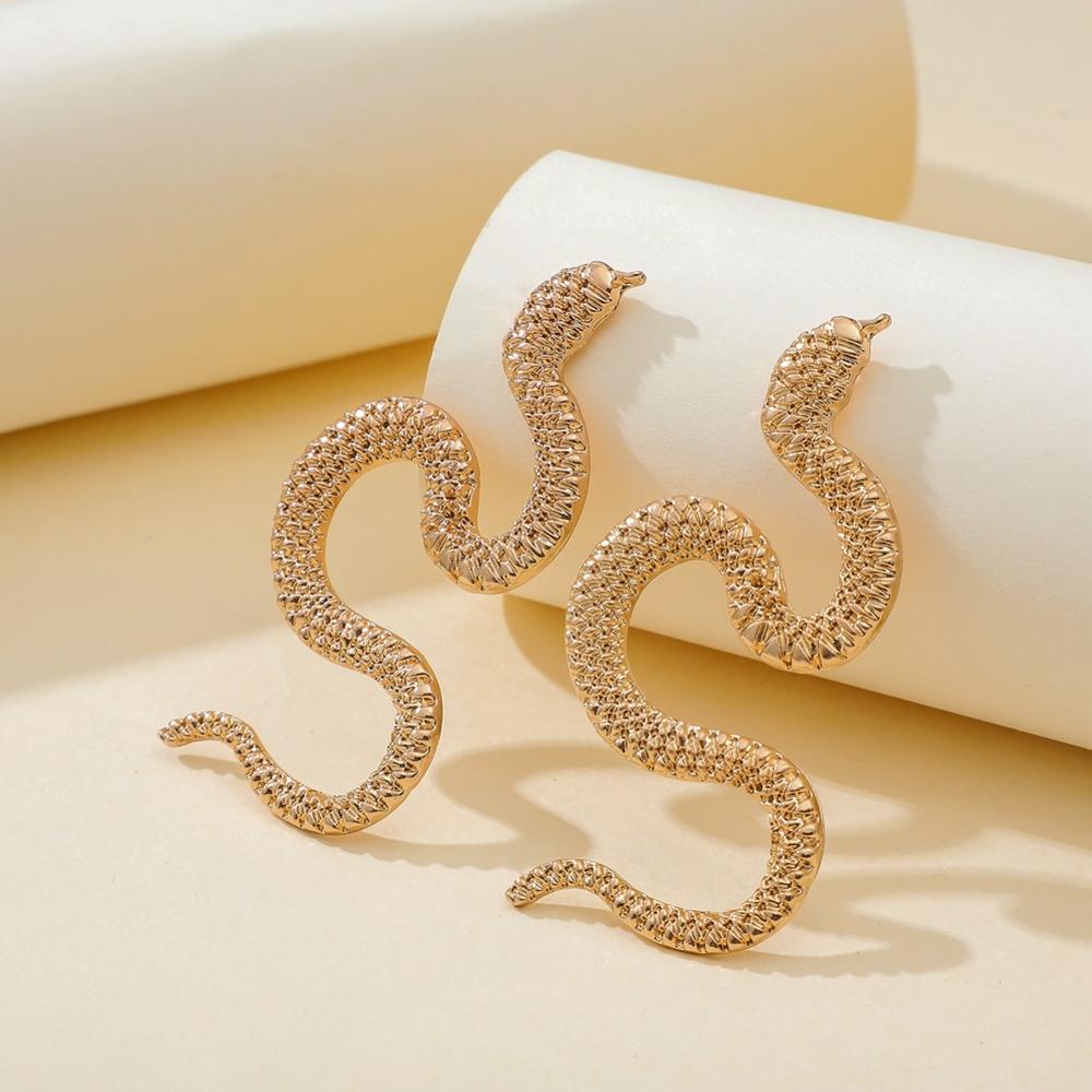 Animal Earrings Distorted Snake Geometric Hip-Hop Stud earrings for women 2020 trend piercing Women earrings jewellery Ear cuffs