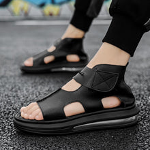 Load image into Gallery viewer, Fashion Leather Sandals Men Casual Shoes 39-45 Man Sneakers Breathable Air Cushion Sandals Summer Sapatos Hombre 2021 Zapatillas

