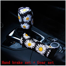 Load image into Gallery viewer, 37-38cm Car Steering Wheel Cover Daisy Flower Auto Interior Decoration Knitted Steering Wheel Cover Universal Car Accessories
