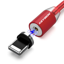 Load image into Gallery viewer, KEYSION LED Magnetic USB Cable Fast Charging Type C Cable Magnet Charger Data Charge Micro USB Cable Mobile Phone Cable USB Cord
