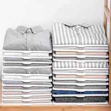 Load image into Gallery viewer, Lazy Folding Clothes Organizer 5pcs/10pcs Shirt Organizer T Shirt Folder Board Clothing Dividers Stackable Folding Board Organiz
