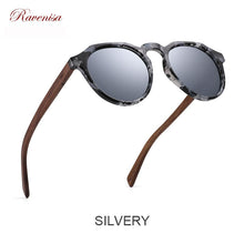 Load image into Gallery viewer, Ravenisa Wood Sunglasses Polarized Sunglasses Women Men Vintage Round Sun Glasses Ladies lunette de soleil femme UV400
