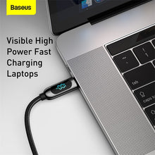 Load image into Gallery viewer, Baseus PD 100W USB C To USB Type C Cable Fast Charging Charger Wire Cord USB-C Type-C USBC Cable For Xiaomi POCO X3 Pro Samsung
