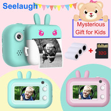 Load image into Gallery viewer, Kids 32GB Instant Camera For Children Print Camera 1080P HD Digital Camera For Kids Photo Camera Toy Birthday Gift For Girl Boy
