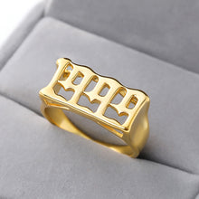 Load image into Gallery viewer, Stainless Steel Birth Year Rings For Women Men 1997 1998 1999 Gold Ring Wedding Gothic Vintage Jewelry Accessories Anillos Mujer

