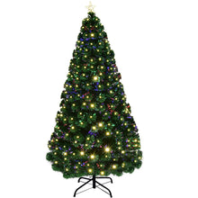 Load image into Gallery viewer, Costway 5&#39; Pre-Lit Fiber Optic Artificial Christmas Tree w/ 180 LED Lights &amp; Top Star
