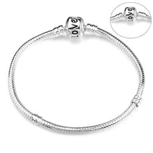 Load image into Gallery viewer, CHIELOYS High Quality Authentic Silver Color Snake Chain Fine Bracelet Fit European Charm Bracelet for Women DIY Jewelry Making
