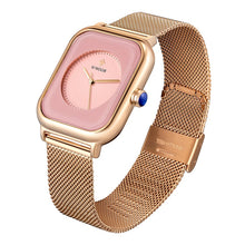 Load image into Gallery viewer, relogio feminino 2020 WWOOR Womens Pink Watch Top Brand Luxury Ladies Rose Gold Quartz Watch Women Fashion Square Wrist Watches
