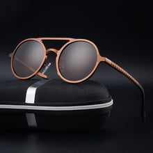 Load image into Gallery viewer, Vintage Aluminum Magnaseum HD Polarized Sunglasses for men Punk Round Brand Design Sun Glasses Driving Eyewear UV400 lentes sol
