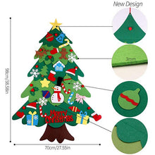 Load image into Gallery viewer, Kids DIY Felt Christmas Tree CNavidad New Year Gifts Christmas Ornaments Christmas Decoration For Home  Holiday Party Home Decor
