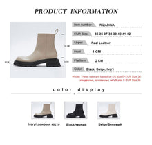 Load image into Gallery viewer, RIZABINA Size 35-42 Women Ankle Boots Real Leather Fashion Platform Winter Warm Shoes For Woman Fur Short Boots Lady Footwear
