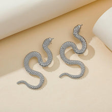 Load image into Gallery viewer, Animal Earrings Distorted Snake Geometric Hip-Hop Stud earrings for women 2020 trend piercing Women earrings jewellery Ear cuffs
