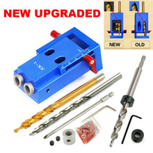 Load image into Gallery viewer, UPGRADED Mini Style Pocket Hole Jig Kit System for Wood Working &amp; Joinery and Step Drill Bit &amp; Accessories Wood Work Tool
