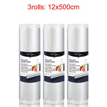 Load image into Gallery viewer, White Dolphin Home Food Vacuum Sealer Rolls Food Saver Bags 2 Rolls 12 15 20 25 X 500cm For Vacuum Sealing Packing Machine
