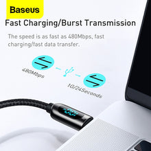 Load image into Gallery viewer, Baseus PD 100W USB C To USB Type C Cable Fast Charging Charger Wire Cord USB-C Type-C USBC Cable For Xiaomi POCO X3 Pro Samsung
