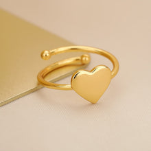 Load image into Gallery viewer, Heart Fingers Rings For Women Adjustable Opening Sweet Gifts For Teen Girls Best Friend Wedding Rings Simple Engagement Jewelry
