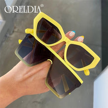 Load image into Gallery viewer, Oversized Square Sunglasses Ladies Transparent Colorful Sunglasses Men Retro Flat-Top Glasses Can Support Wholesale And Retail
