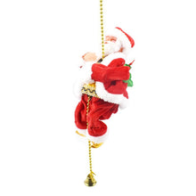 Load image into Gallery viewer, Santa Claus Climbing Beads Battery Operated Electric Climb Up and Down Climbing Santa With Light Music Christmas Decor Ornaments
