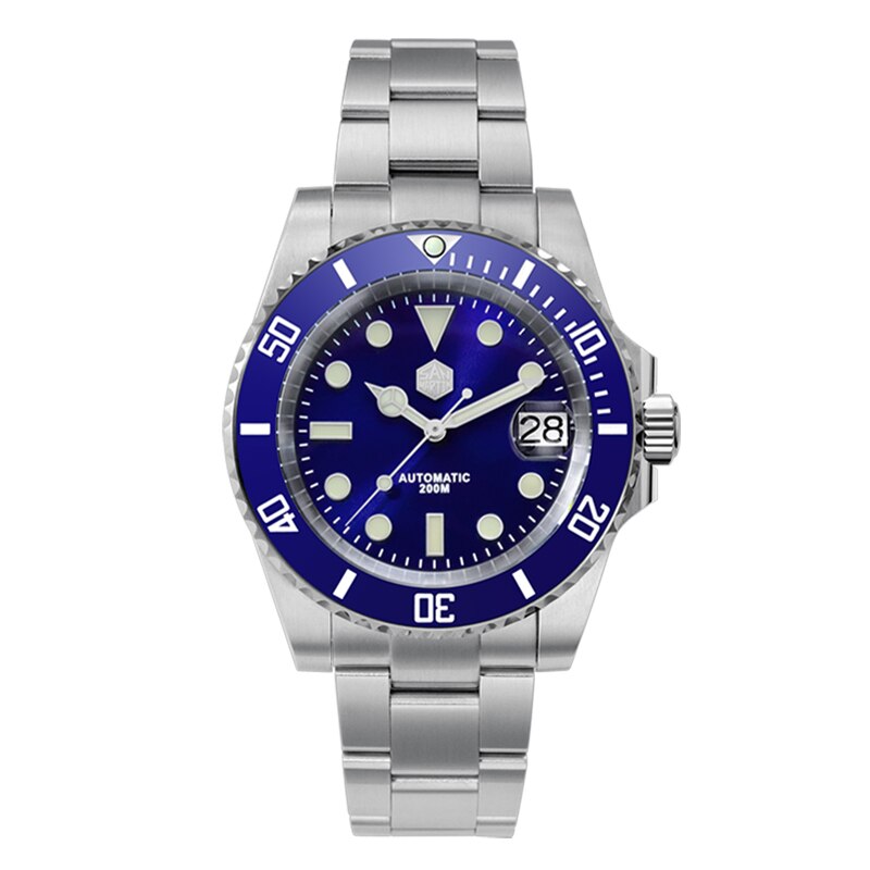 San Martin Water Ghost Luxury Men Mechanical Watch 200M Diver Sapphire Crystal Automatic Watch Men Ceramic Bezel Lume Wristwatch