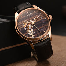 Load image into Gallery viewer, Relogio Masculino Carnival Brand Luxury Automatic Watch Mens Fashion 3D Tiger Rose Gold Mechanical Wristwatch Clock Reloj Hombre
