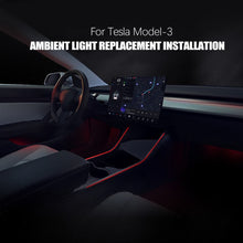 Load image into Gallery viewer, For Tesla Model 3 Model Y Interior Neon Lights Model 3/Y Accessories Car Decor RGB Ambient Led Strip Lights With App Controlled
