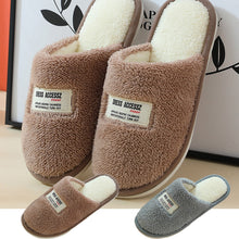 Load image into Gallery viewer, Man Women Slippers Indoor Women&#39;s Slippers Warm Indoors Anti-slip Winter House Shoes Bedroom Slippers Warm Winter Cotton Slipper
