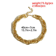 Load image into Gallery viewer, High Quality Punk Lock Choker Necklace Pendant Women Collar Statement Brand Gold Color Chunky Thick Chain Necklace Steampunk Men
