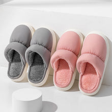 Load image into Gallery viewer, MCCKLE Women Slippers Winter Warm Plush Female Home Slipper Non-slip Indoors House Couple Shoes Sewing Soft Ladies Bedroom Shoes
