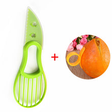 Load image into Gallery viewer, 3 In 1 Avocado Slicer Shea Corer Butter Fruit Peeler Cutter Pulp Separator Plastic Knife Kitchen Vegetable Tools Kitchen Gadgets
