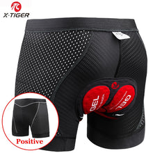 Load image into Gallery viewer, X-Tiger Cycling Underwear Upgrade 5D Padded Cycling Shorts 100% Lycra Shockproof MTB Bicycle Shorts Road Bike Shorts
