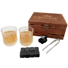 Load image into Gallery viewer, 12pcs/Set Whiskey Stones Gift Set Quick-freezing Ice Block Whiskey Marble Ice Block for Father Boyfriend Christmas Present
