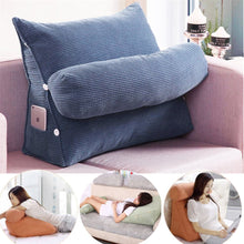 Load image into Gallery viewer, Household Decor Bed Triangular Chair Cushion Lazy Office Bedside Lumbar Chair Backrest Lounger Chair living Room Reading Pillow
