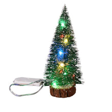 Load image into Gallery viewer, Plastic Mini Christmas Tree With LED Lights Xmas Festival Party Room Table Desktop Decorations Outdoor Garden Hanging Ornaments
