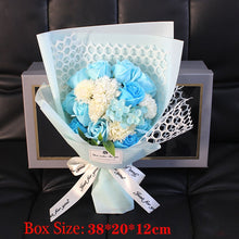 Load image into Gallery viewer, Courtship Gift Rose Soap Flower Bouquet Wedding Decoration Gift-Box Christmas Birthday Gift for Girlfriend Wife Mother
