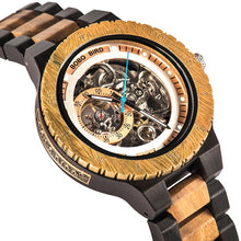 Load image into Gallery viewer, BOBO BIRD Men Automatic Mechanical Watches Male Luxury Wooden Men Watch Gift for Dad relogio masculino de luxo Christmas gift
