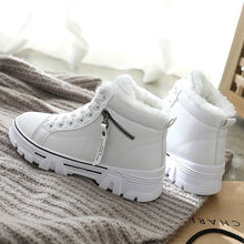 Load image into Gallery viewer, Winter Ladies Shoes 2021 new Lace up women Sneakers Snow Ankle Boots Waterproof Warm platform woman footwear
