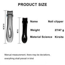 Load image into Gallery viewer, Professional Nail Clipper Stainless Steel Finger Toe Nail Cutter Toenail Manicure Trimmer Toenail Scissor Pedicure Cutting Tool
