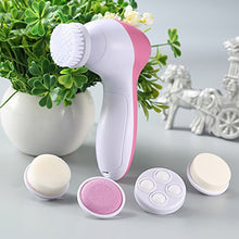 Load image into Gallery viewer, 5 in 1 Face Cleansing Brush Silicone Facial Brush Deep Cleaning Pore Cleaner Face Massage Skin Care Waterproof Facial Brush
