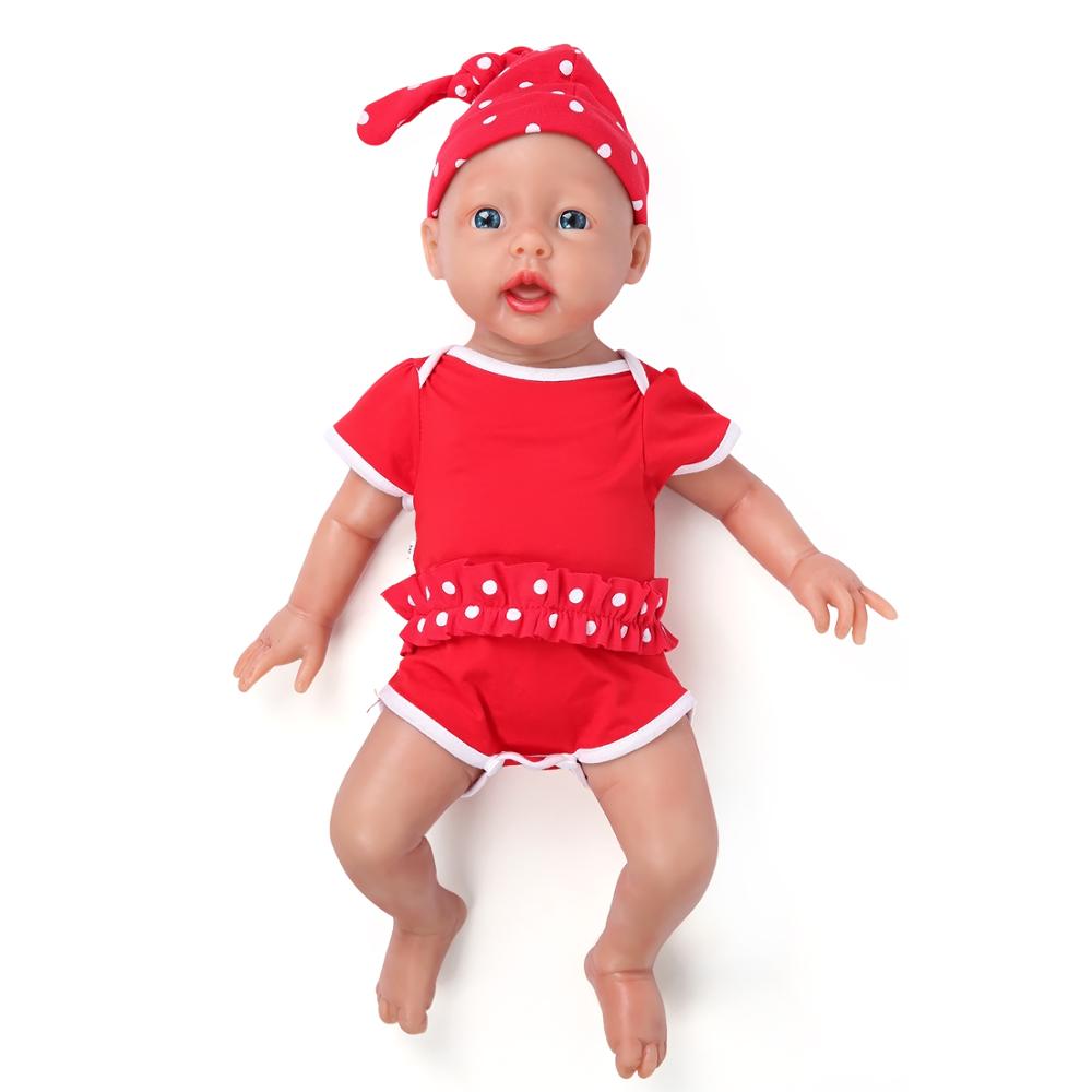 IVITA WG1515 50cm 3.96kg 100% Full Silicone Reborn Baby Dolls Realistic Blue Eyes Lifelike Girl Toys for Children Christmas Gift