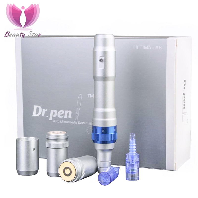 Ultima Dr. Pen A6 Auto Micro Needle Derma Pen Beauty Skin Care Facial Scar Acne Wrinkle Removal MicroRolling Derma Stamp Therapy